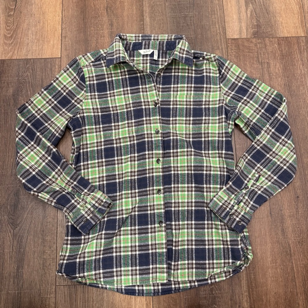 Woolrich cotton flannel button down casual top